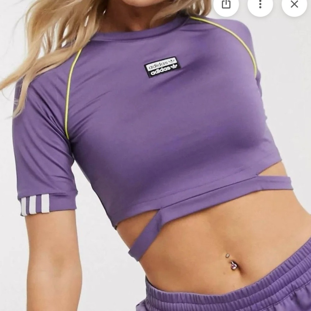 Adidas Women's Violet Crop Top